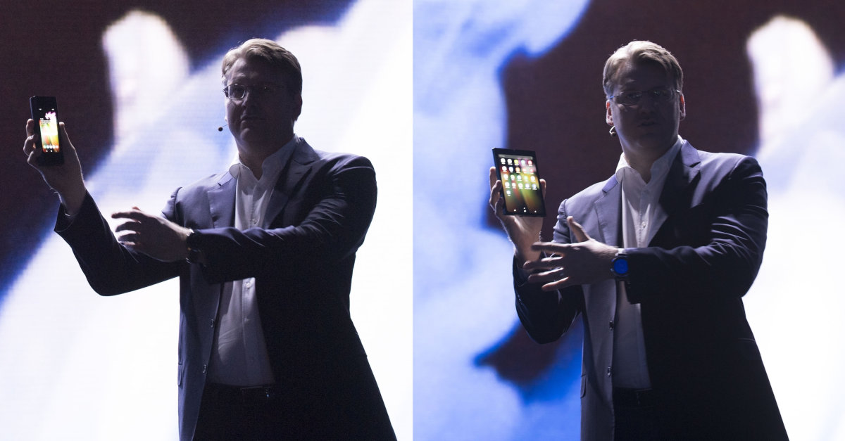 Première apparition du Galaxy Fold par Justin Denison (photos fournies par Samsung)