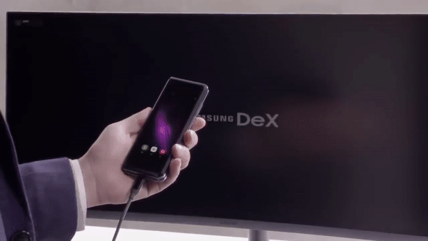 Usage de Samsung DeX sur le Galaxy Fold